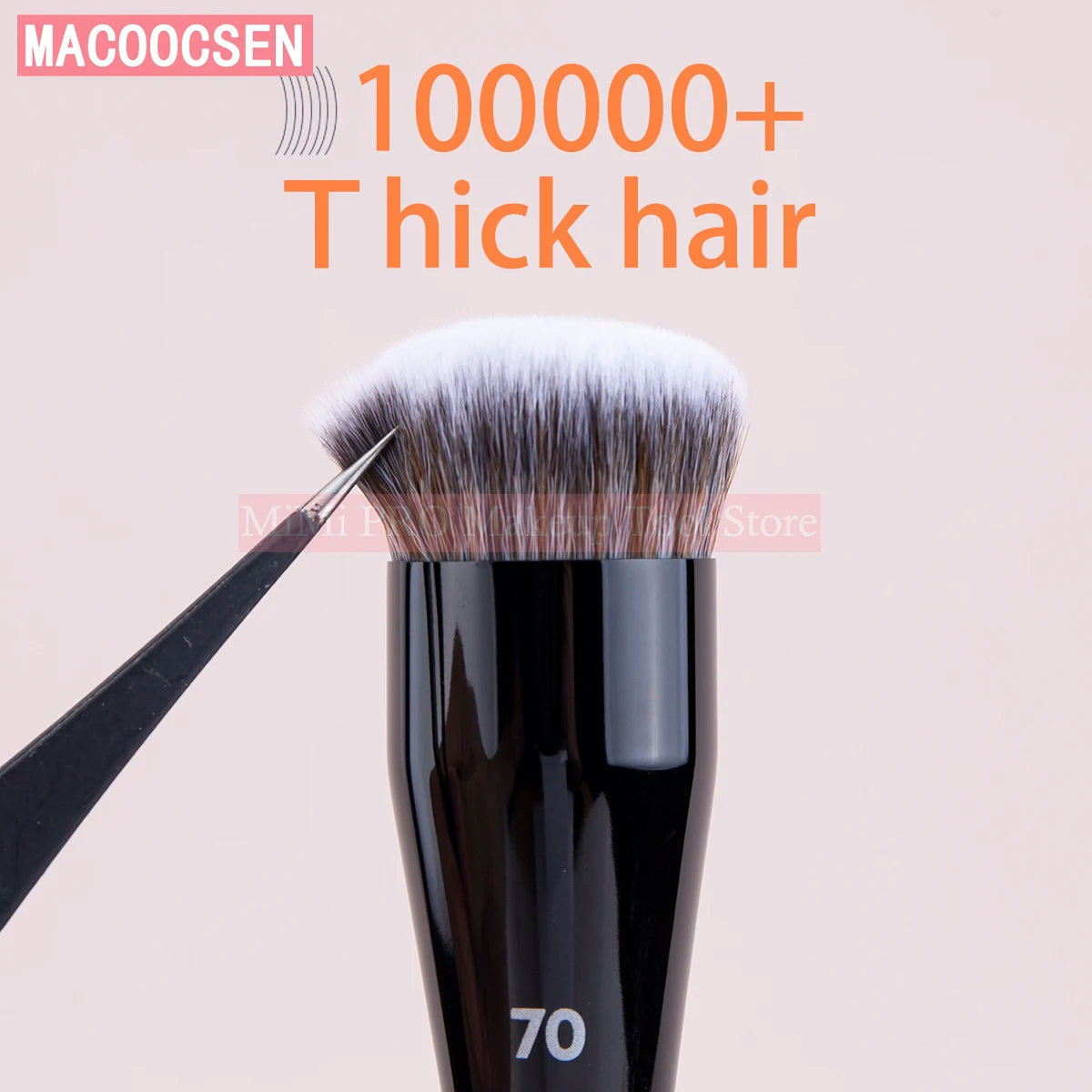 MACOOCSEN PRO Foundation Brush #70 Big Foundation Brush Face Foundation Buffing Brush Soft Touch Synthetic Hair Makeup Tool