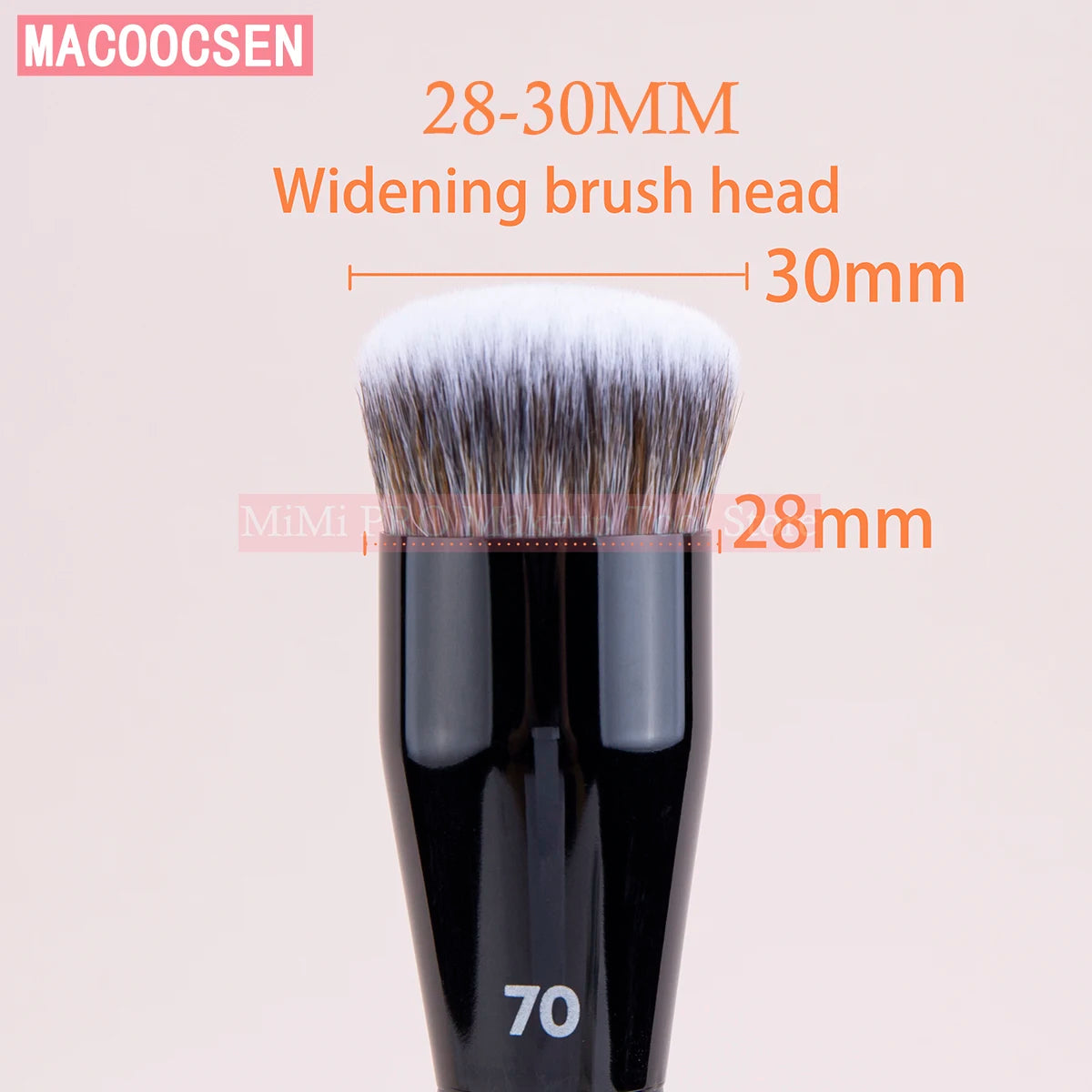 MACOOCSEN PRO Foundation Brush #70 Big Foundation Brush Face Foundation Buffing Brush Soft Touch Synthetic Hair Makeup Tool