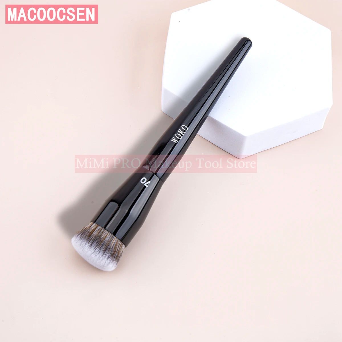 MACOOCSEN PRO Foundation Brush #70 Big Foundation Brush Face Foundation Buffing Brush Soft Touch Synthetic Hair Makeup Tool