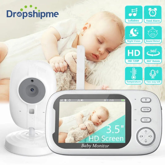 Cdycam New 3.5 Inch Wireless Video Baby Monitor Night Vision Temperature Monitoring 2 Way Audio Talk Baby Nanny Security Camera