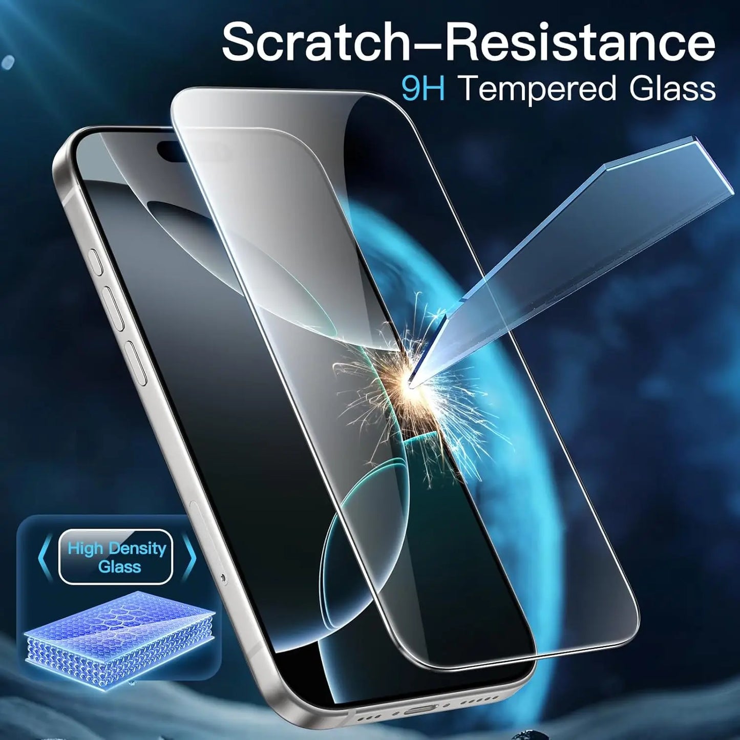 For iPhone 16 Pro Tempered Glass